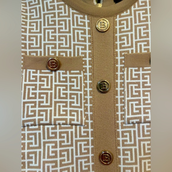 Authentic Balmain Monogram Bodycon Dress. Steal! - Picture 7 of 10